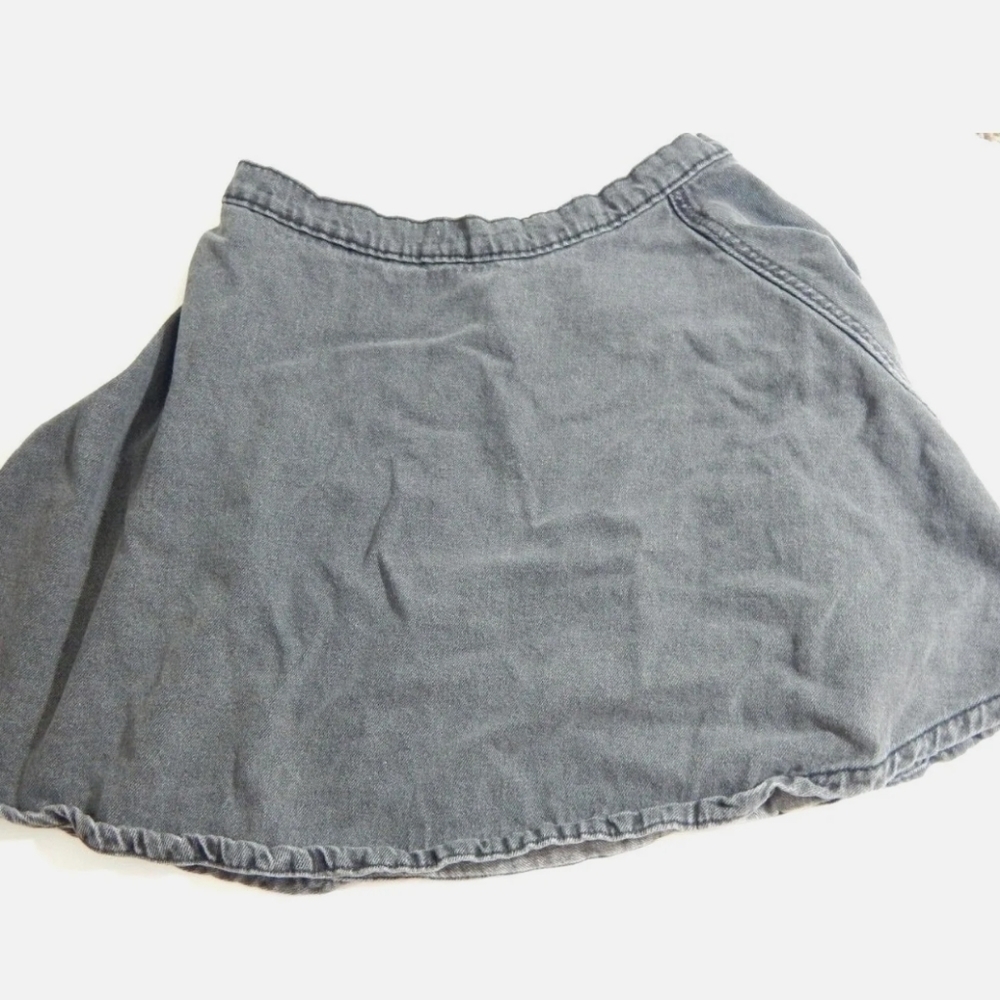 American Apparel Gray Denim Skater Skirt - Picture 3 of 4